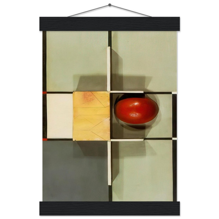 Kurt Schwitters RELIEF WITH CROSS AND SQUARE 1924 Matte Paper Poster with Hanger