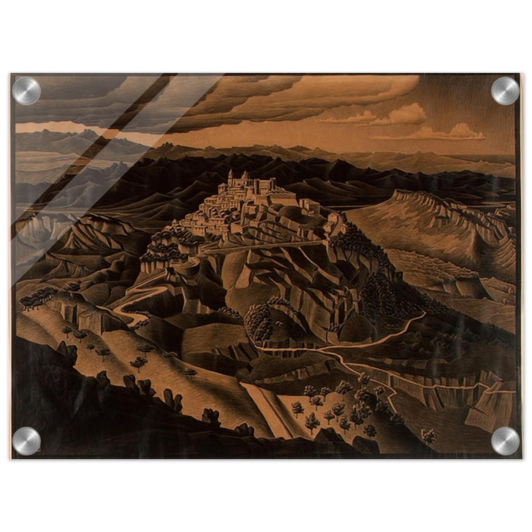 MC Escher  ITALIAN TOWN Acrylic Print