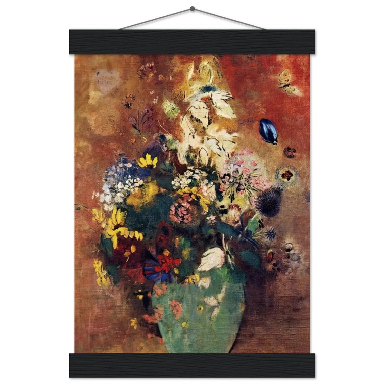 Odilon Redon  GREEN VASE Museum-Quality Matte Paper Poster with Hanger