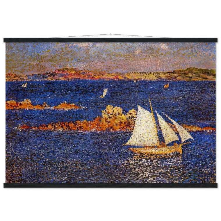 Theo van Rysselberghe Near Per Kiridec Rocks 1889 Matte Poster with Hanger