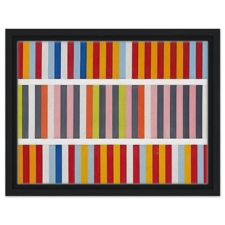 Gene Davis  Barricades  1968 Framed Canvas