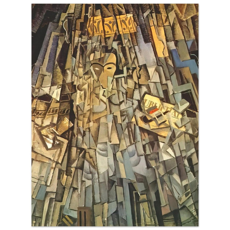 Salvador Dali  CUBIST SELF PORTRAIT Aluminum Print