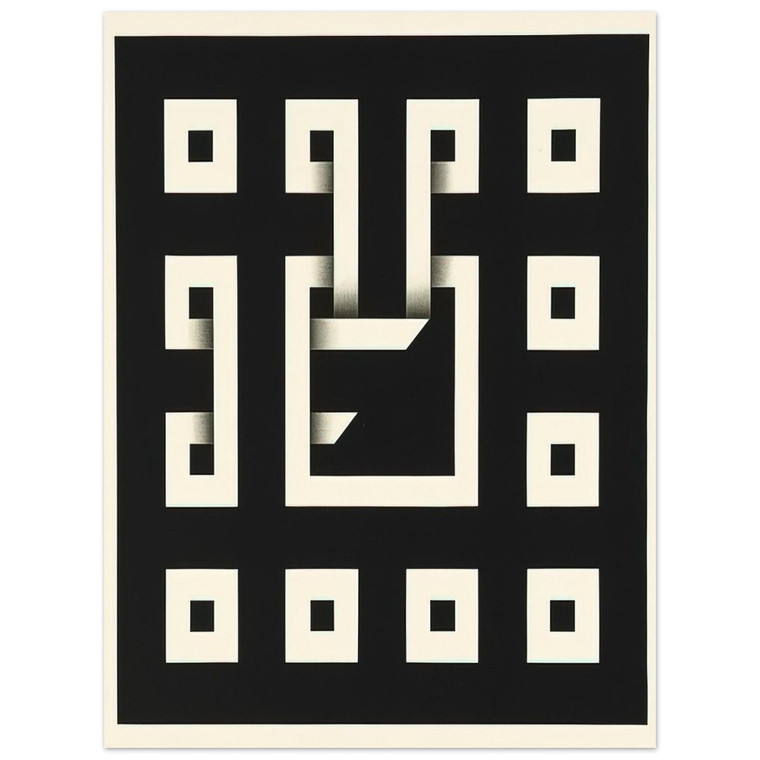 Omar Rayo  Clandestine Game XI  1968 Aluminum Print