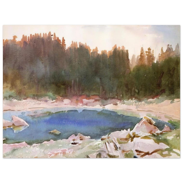 John Singer Sargent  Lake in the Tyrol Aluminum Print