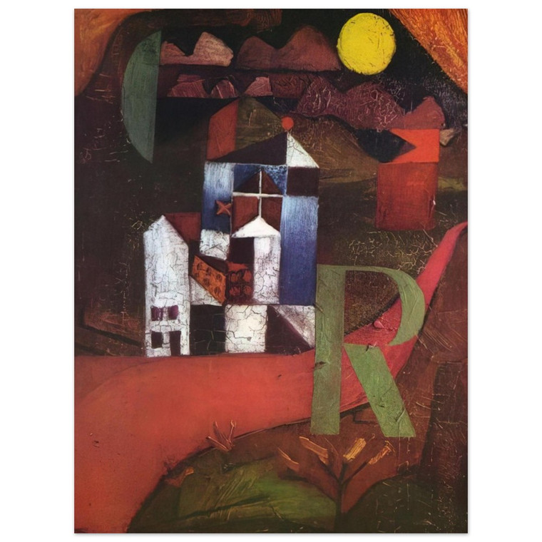 Paul Klee  VILLA R 1919 Aluminum Print