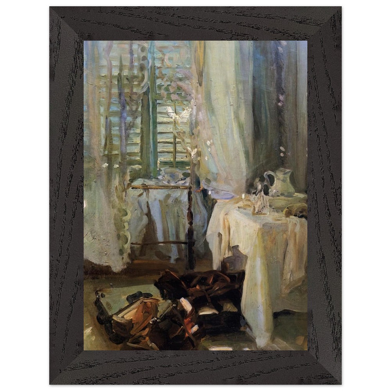 John Singer Sargent  A Hotel Room Premium Wooden Framed Art Print / Poster