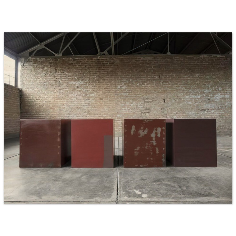 Donald Judd  Untitled Repair Tests  1966 Wood Print