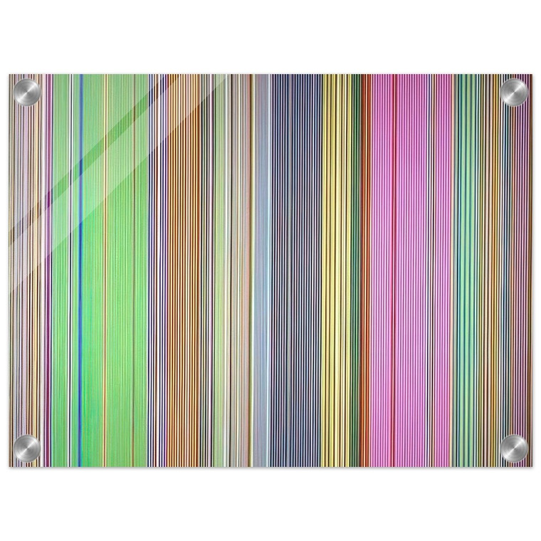 Gene Davis  Raspberry Icicle  1967 Acrylic Print