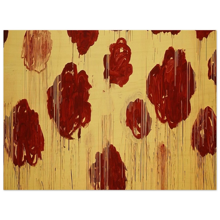 Cy Twombly Untitled Blooming A Scattering of Blossoms Other Things Wood Print