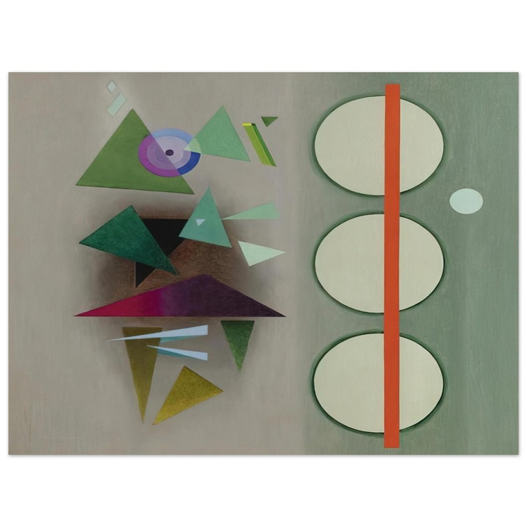 Rudolf Bauer  RED STAFF 1937 Aluminum Print