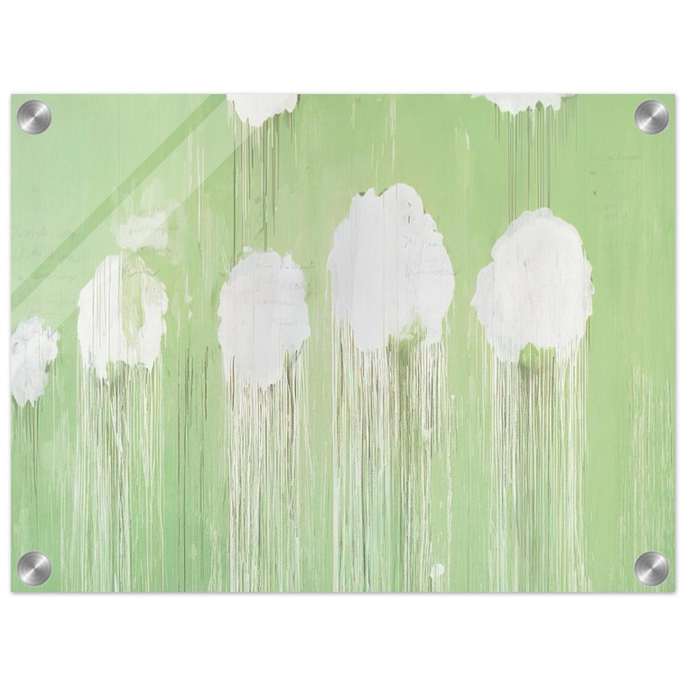 Cy Twombly  Untitled  Peony Blossom Painting  Acrylic Print