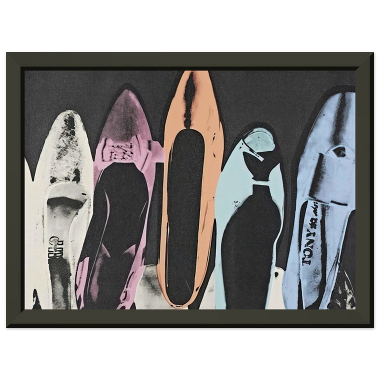 Andy Warhol  Diamond Dust Shoes Premium Metal Framed Art Print / Poster