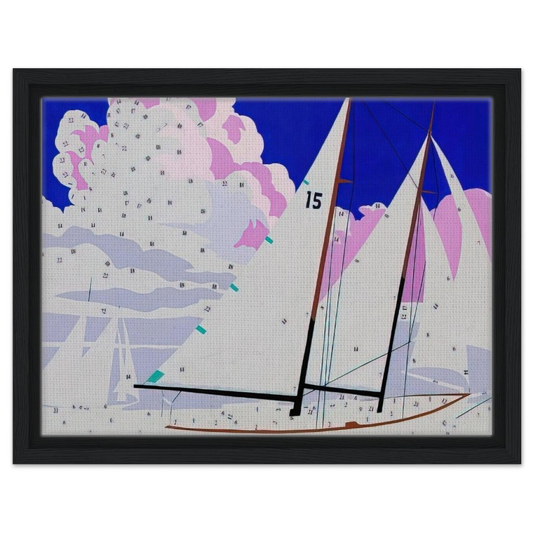 Andy Warhol  Do It Yourself  Sailboats  Framed Canvas