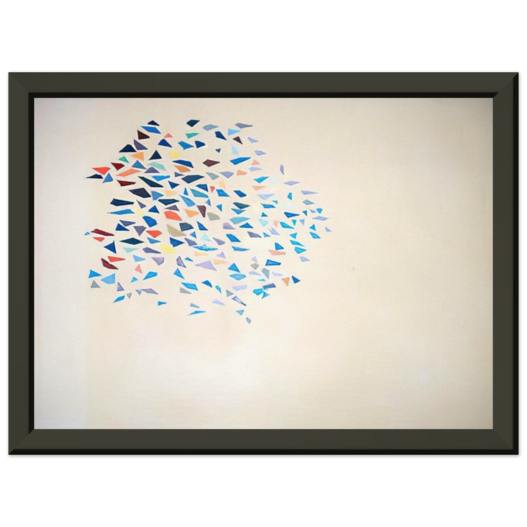 Robert Goodnough  Color Shapes  1975 Premium Metal Framed Art Print / Poster