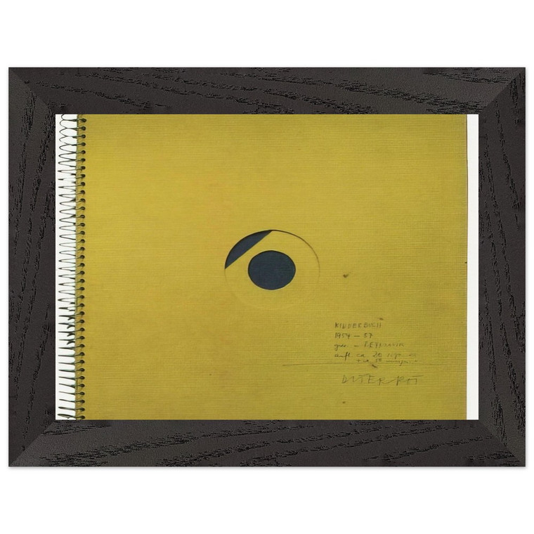 Dieter Roth  Childrens Book  1957 Premium Wooden Framed Art Print / Poster