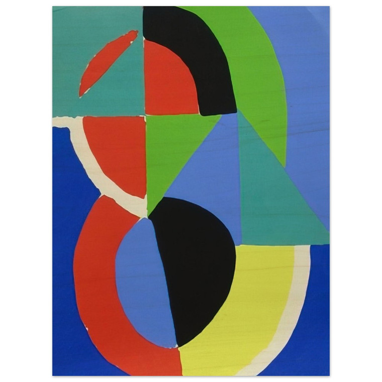 Sonia Delaunay  COMPOSITION 2 N1 Wood Print