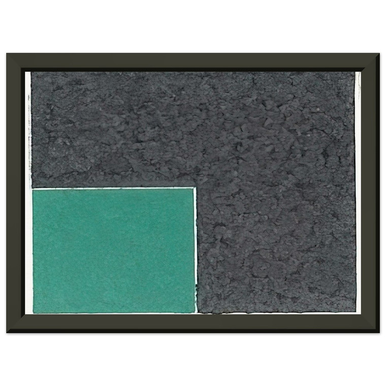 Ellsworth Kelly Colored Paper Image XVIII Green Square with Grey Art Print