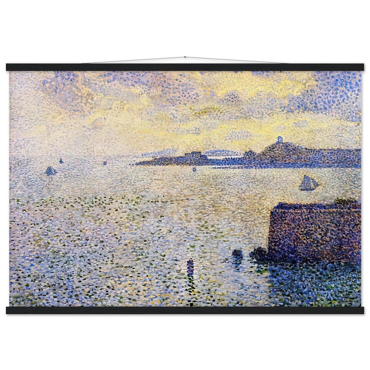 Theo van Rysselberghe SAILBOATS AND ESTUARY 1892 Matte Poster with Hanger