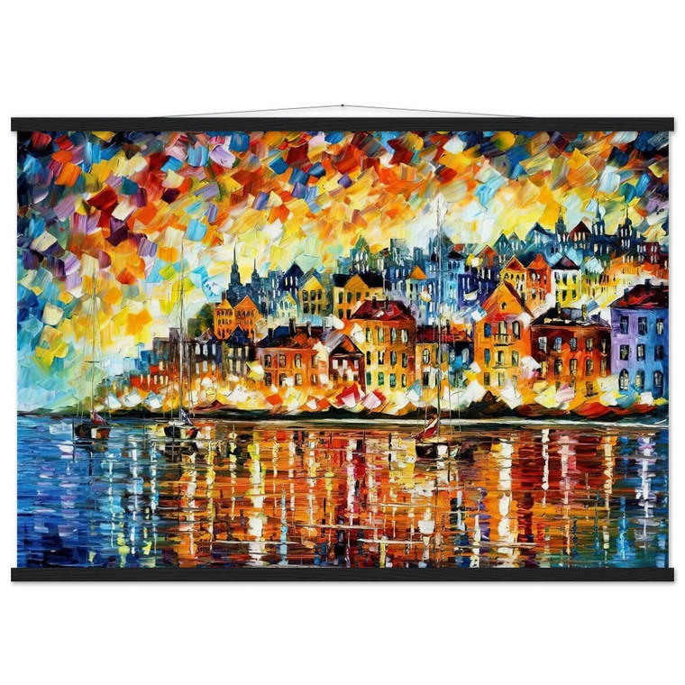 Leonid Afremov  Leonid Afremov N9 Museum-Quality Matte Paper Poster with Hanger