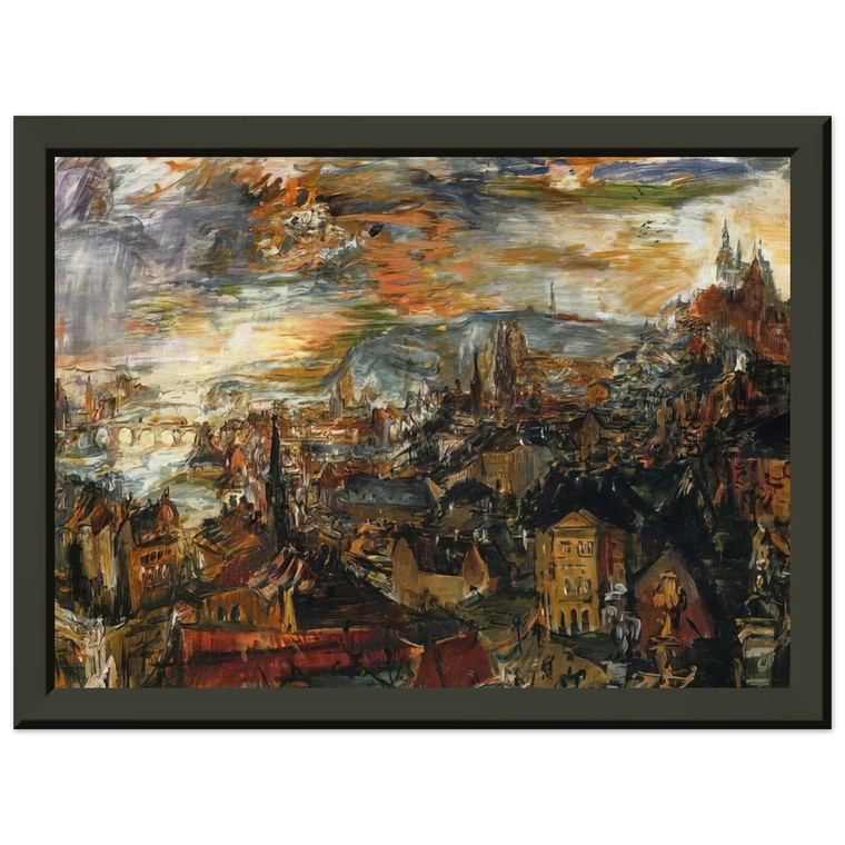 OSKAR KOKOSCHKA  NOTDETECTED235890 Premium Metal Framed Art Print / Poster