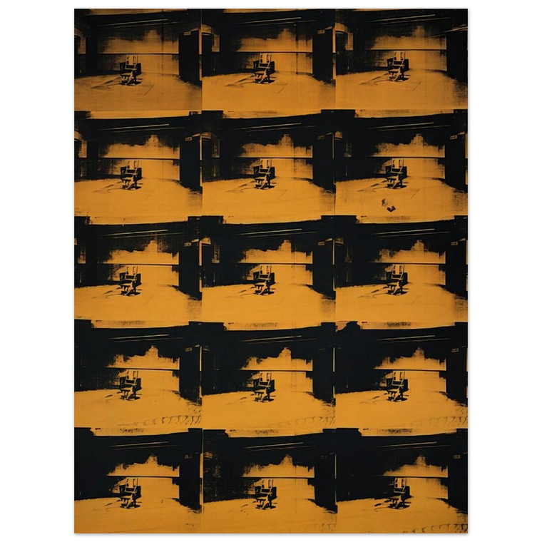 Andy Warhol  Orange Disaster Wood Print