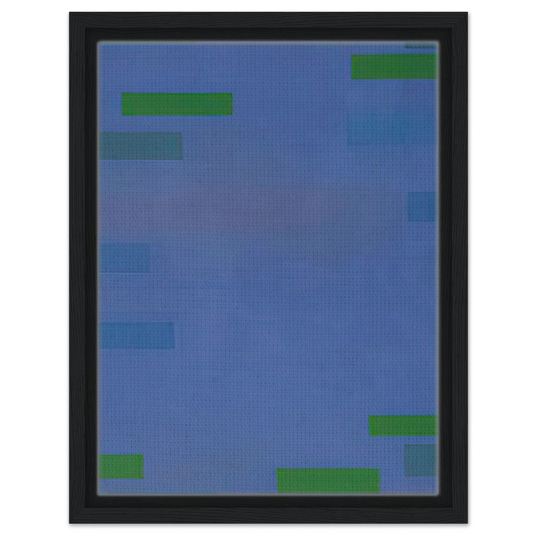 Ad Reinhardt  Abstract Painting Blue  1952 Framed Canvas
