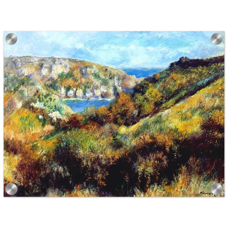 PierreAuguste Renoir  Hills Around Moulin Huet Bay Acrylic Print