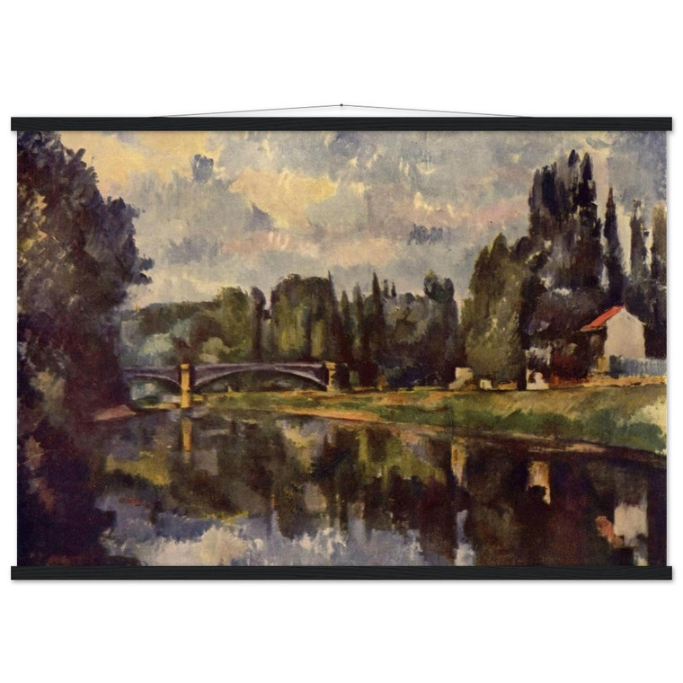 Paul Cezanne Bridge over Marne Matte Paper Poster with Hanger