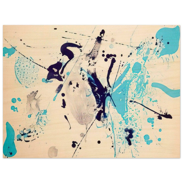 Sam Francis  Blue Violet Wood Print