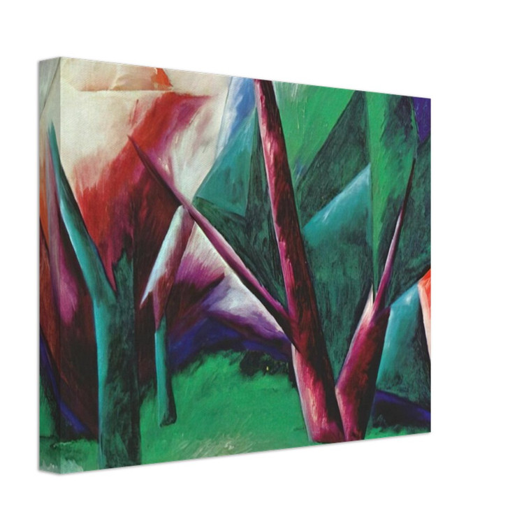 Natalia Goncharova  Forest Redgreen  1914 Canvas