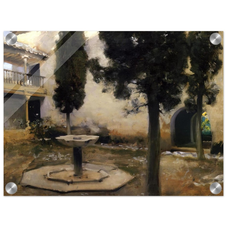 John Singer Sargent  Alhambra Patio de la Reja Acrylic Print