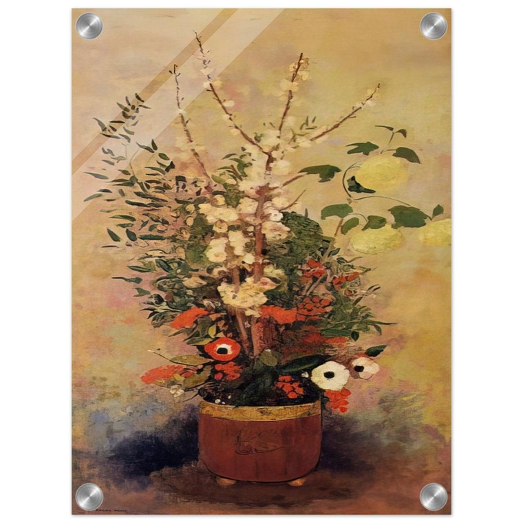 Odilon Redon VASE OF FLOWERS, Flowering Apple Tree Branches Acrylic Print