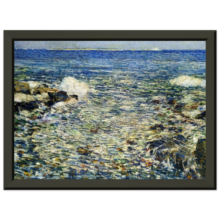 Childe Hassam  Surf Isles of Shoals Premium Metal Framed Art Print / Poster