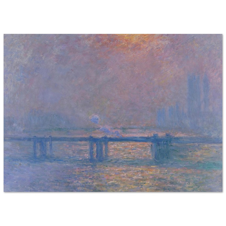 claude monet  Charing Cross Bridge The Thames Fine Art Poster / Art Print