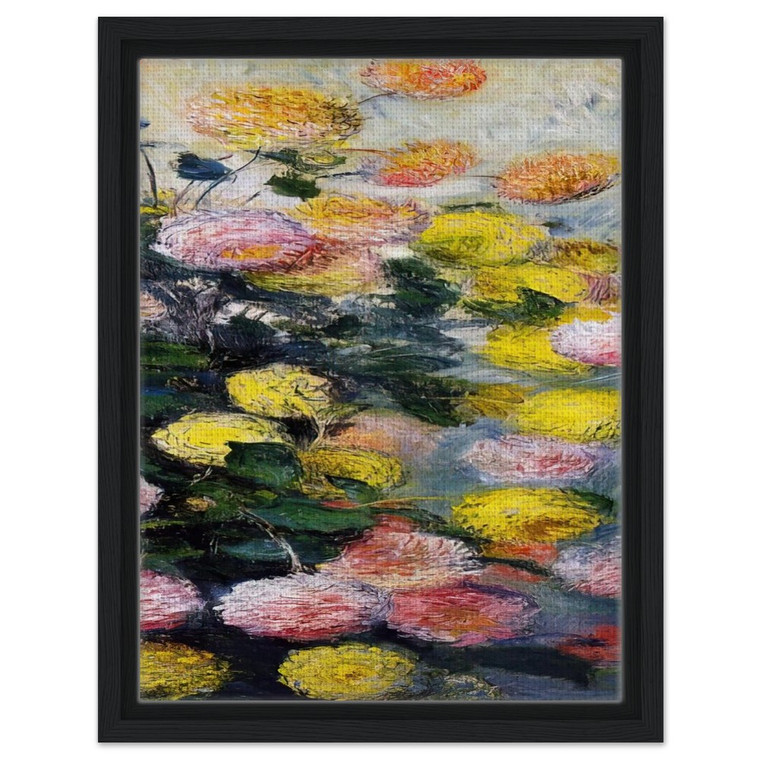 claude monet  Dahlias 2 Framed Canvas