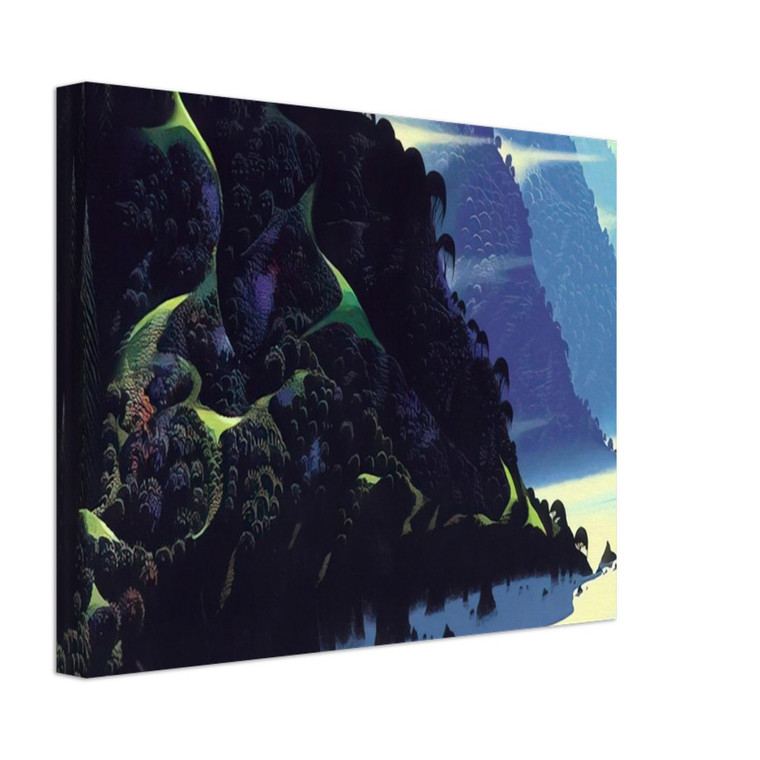 Eyvind Earle  Blue Coastline Canvas