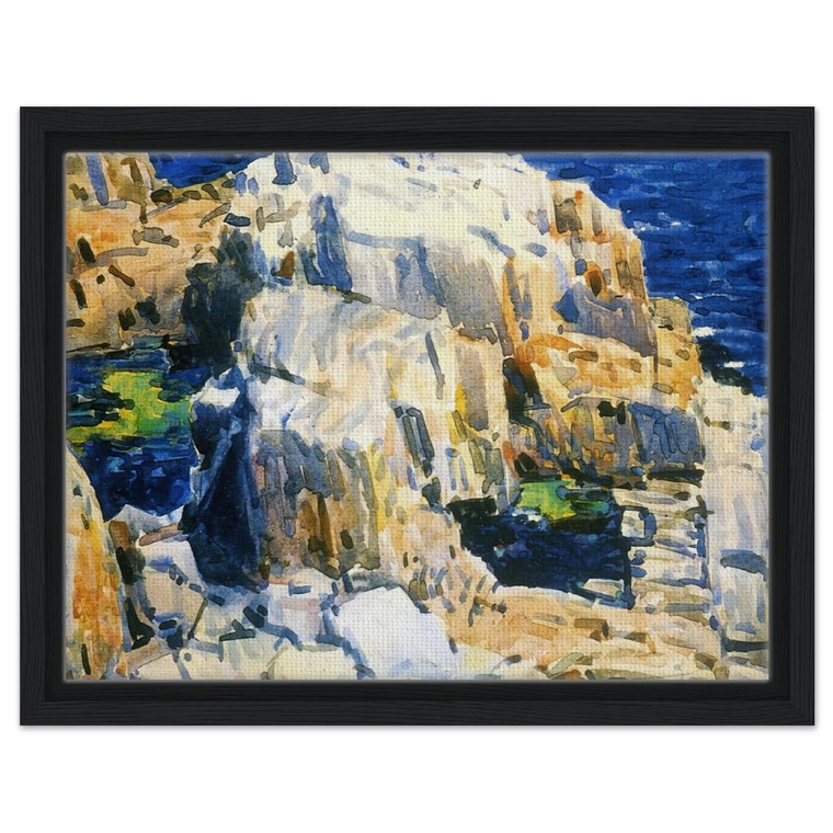 Childe Hassam  Rocks at Appledore Framed Canvas