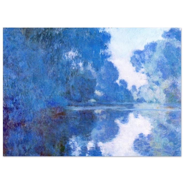 claude monet  Morning on the Seine Fine Art Poster / Art Print