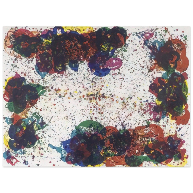 Sam Francis  Coral Lyre Nine Aluminum Print