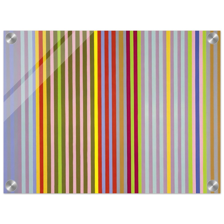 Gene Davis  Apricot Ripple  1968 Acrylic Print