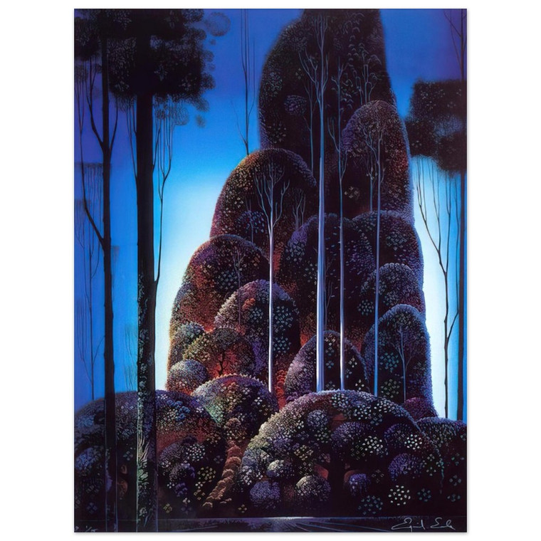 Eyvind Earle  Tall Trees Aluminum Print