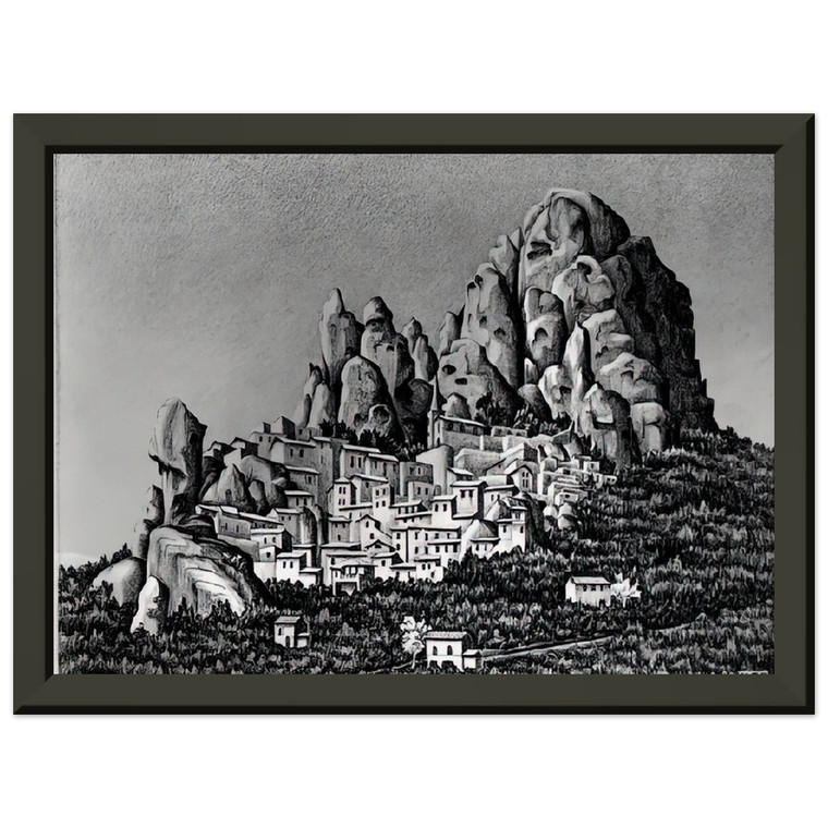MC Escher PENTEDATTIO CALABRIA OCTOBER 1930 Premium Framed Art Print