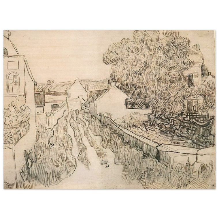 Vincent van Gogh  VILLAGE STREET N2 Wood Print