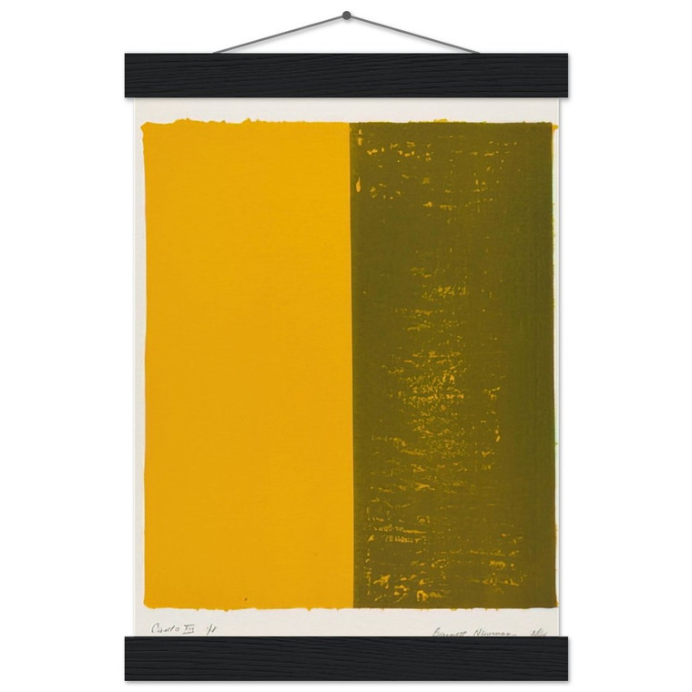 Barnett Newman  Canto XIII Museum-Quality Matte Paper Poster with Hanger