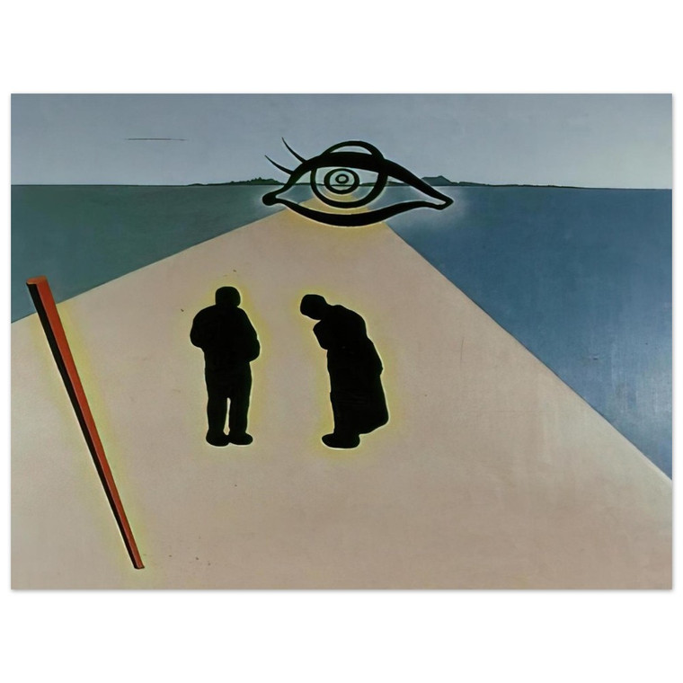 Salvador Dali  THE EYE OF THE ANGELUS Aluminum Print