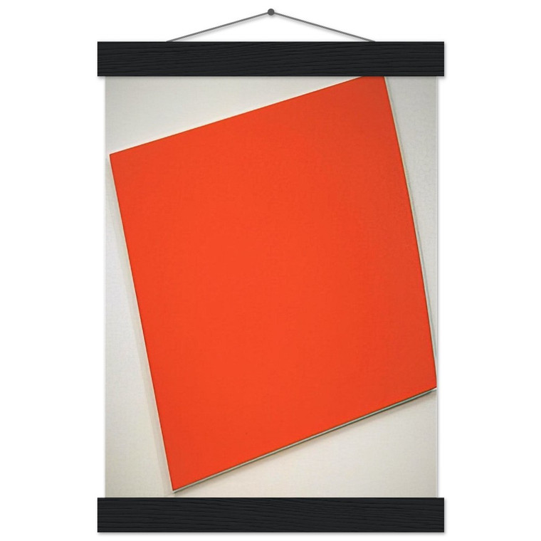 Ellsworth Kelly RedOrange Panel with Curve Museum Matte Poster Hanger