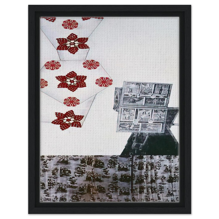 Robert Rauschenberg  PARK ROCI MEXICO 1985 Framed Canvas