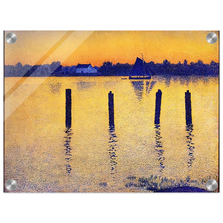 Theo van Rysselberghe  SAILBOATS ON THE RIVER SCHELDT 1892 Acrylic Print