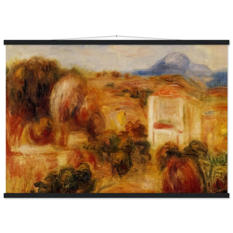 Pierre-Auguste Renoir Landscape with White House Museum Matte Poster Hanger