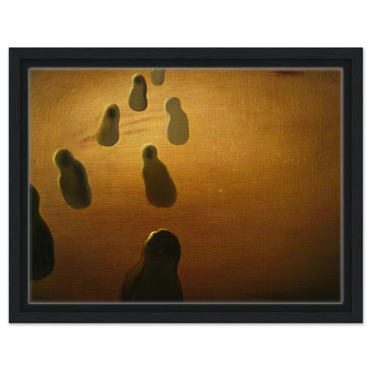 Salvador Dali  STUDY FOR DEOXYRIBONUCLEIC ACID ARABS Framed Canvas